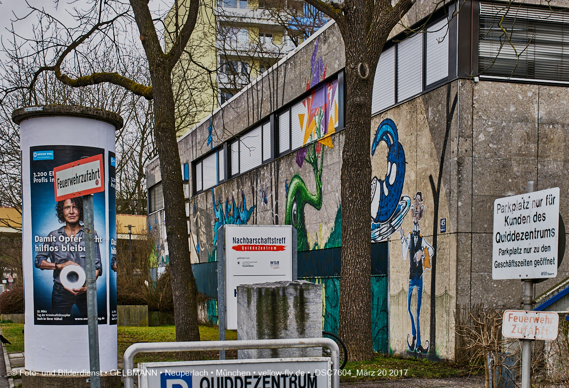 21.03.2017 - Abrissbaustelle Quiddezentrum in Neuperlach